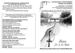 Gottesdienstordnung - Heiligste Dreifaltigkeit