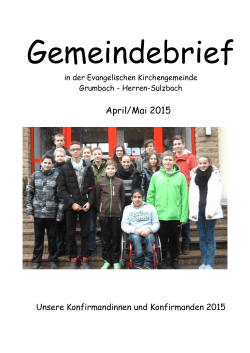 April/Mai 2015 - Kirchenkreis Obere Nahe
