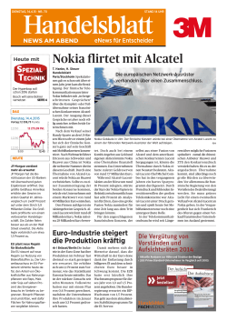 news am abend - Nokia flirtet mit Alcatel
