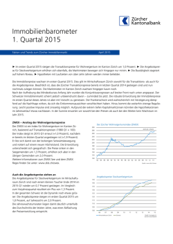 Immobilienbarometer 1. Quartal 2015