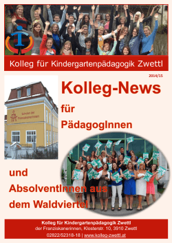 - Kolleg für Kindergartenpädagogik Zwettl