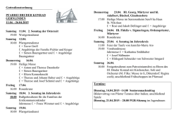 Gottesdienstordnung vom 11.4.