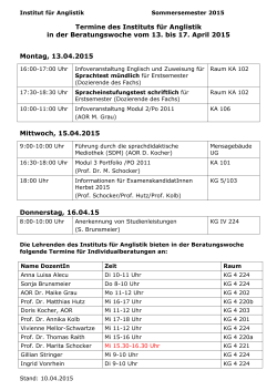 Institut f&uuml;r Fremdsprachen