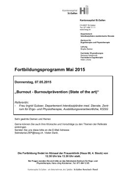 Mai 2015 - Kantonsspital St. Gallen