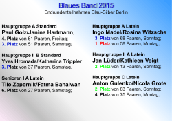 3. Platz - Blau-Silber Berlin
