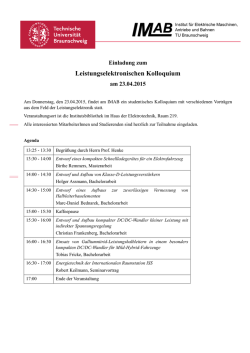 Leistungselektronisches Kolloquium