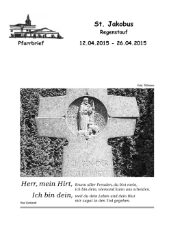 Pfarrbrief - Pfarrei St. Jakobus