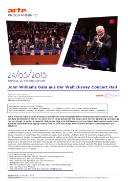 John Williams Gala aus der Walt Disney Concert Hall - Presse