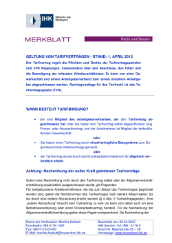 MERKBLATT - IHK für München und Oberbayern