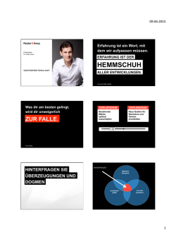 Handout Dr. Peter Kreuz