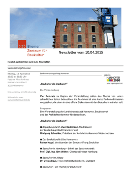 herunterladen. - Bremer Zentrum f&uuml;r Baukultur
