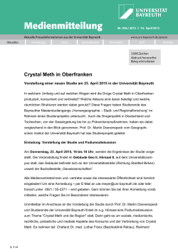 Crystal Meth in Oberfranken