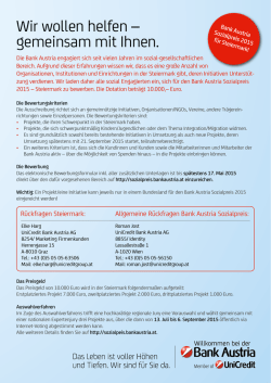 Wir wollen helfen &ndash; gemeinsam mit Ihnen.