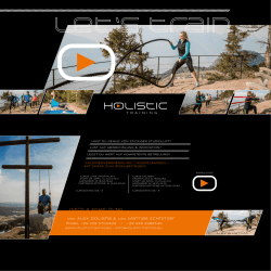 INFOS & ANMELDUNG - holistic training