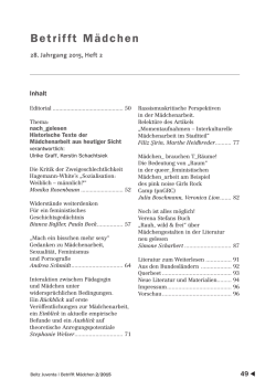Inhalt pdf - Landesarbeitsgemeinschaft M&auml;dchenarbeit NRW