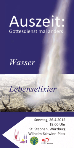 Wasser Lebenselixier - I