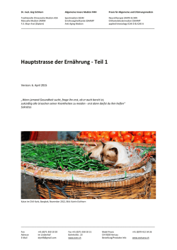Hauptstrasse der Ern&auml;hrung - Teil 1 - Ever