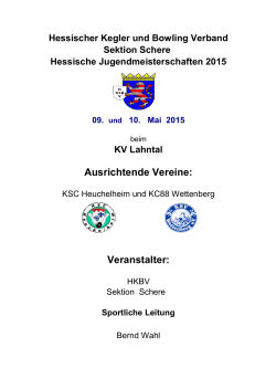 Hessische Jugendmeisterschaften 2015