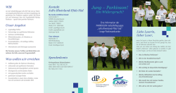 Jung – Parkinson! - Junge Parkinsonkranke Rheinland