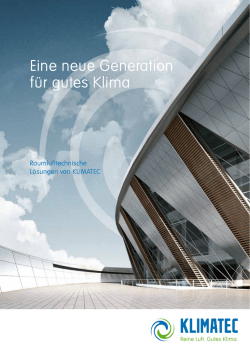 Eine neue Generation f&uuml;r gutes Klima