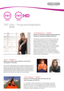 Monatshighlights TNT Glitz Mai 2015