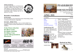 PFARRBRIEF - Pfarre Dirnelwiese