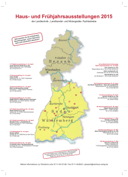 Haus- und Fr&uuml;hjahrsausstellungen 2015