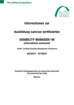 Certified Disability Management Professional (CDMP
