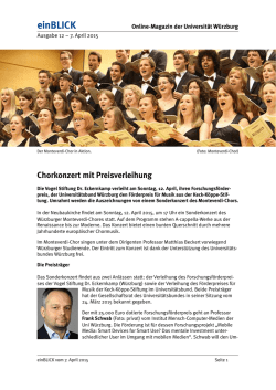einBLICK - Presse- und &Ouml;ffentlichkeitsarbeit