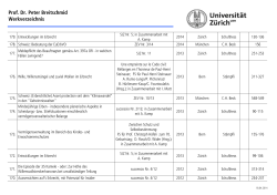 Prof. Dr. Peter Breitschmid Werkverzeichnis