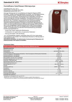 Produktdatenblatt