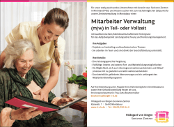 Mitarbeiter Verwaltung - Hildegard von Bingen Senioren
