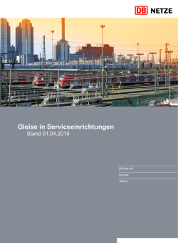 Gleise in Serviceeinrichtungen