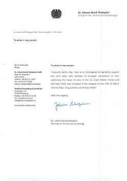Dr. Iohann David Wadephul Mitglied des Deutschen - Al