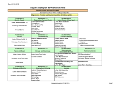 Organisationsplan der Gemeinde Hille