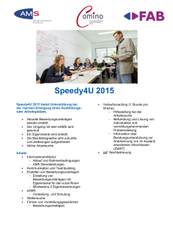 Speedy4U 2015 - Comino Unternehmensberatung