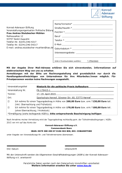 Anmeldebogen PK-170415-1 (pdf, 95 KB) - Konrad-Adenauer