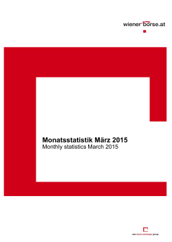 Monatsstatistik März 2015