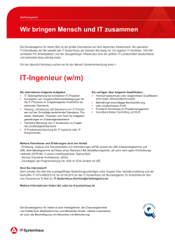 IT-Ingenieur (w/m) - Bundesagentur für Arbeit