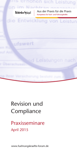 Revision und Compliance