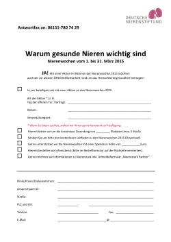Bestellformular_2015. - Deutsche Nierenstiftung