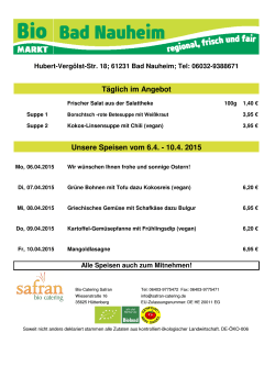 Bio Markt Bad Nauheim (PDF) - Safran Bio