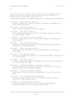 Geburten März 2015