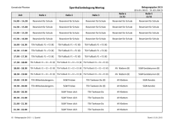 Hallenbelegungsplan 2015