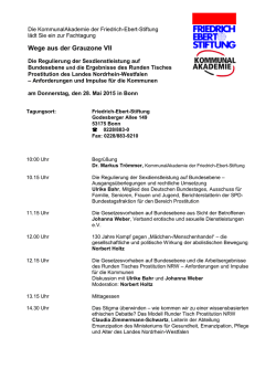 Programmschema SPNRW - KommunalAkademie der Friedrich