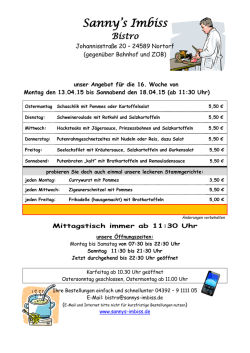 Mittagstisch - Sannys