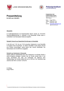 Polizeibericht (PDF) - Tempelfelde