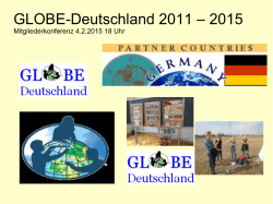 GLOBE-Deutschland 2011 – 2015