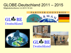 GLOBE-Deutschland 2011 &ndash; 2015