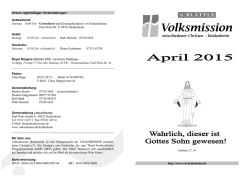 s BL&Auml;TTLE als pdf - Volksmission Heidenheim